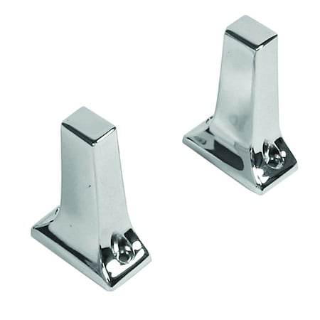Jones Stephens 5/8in. Chrome Plated Exposed Mount Tower Post Towel Bar Brackets, 1 Pair 97184
